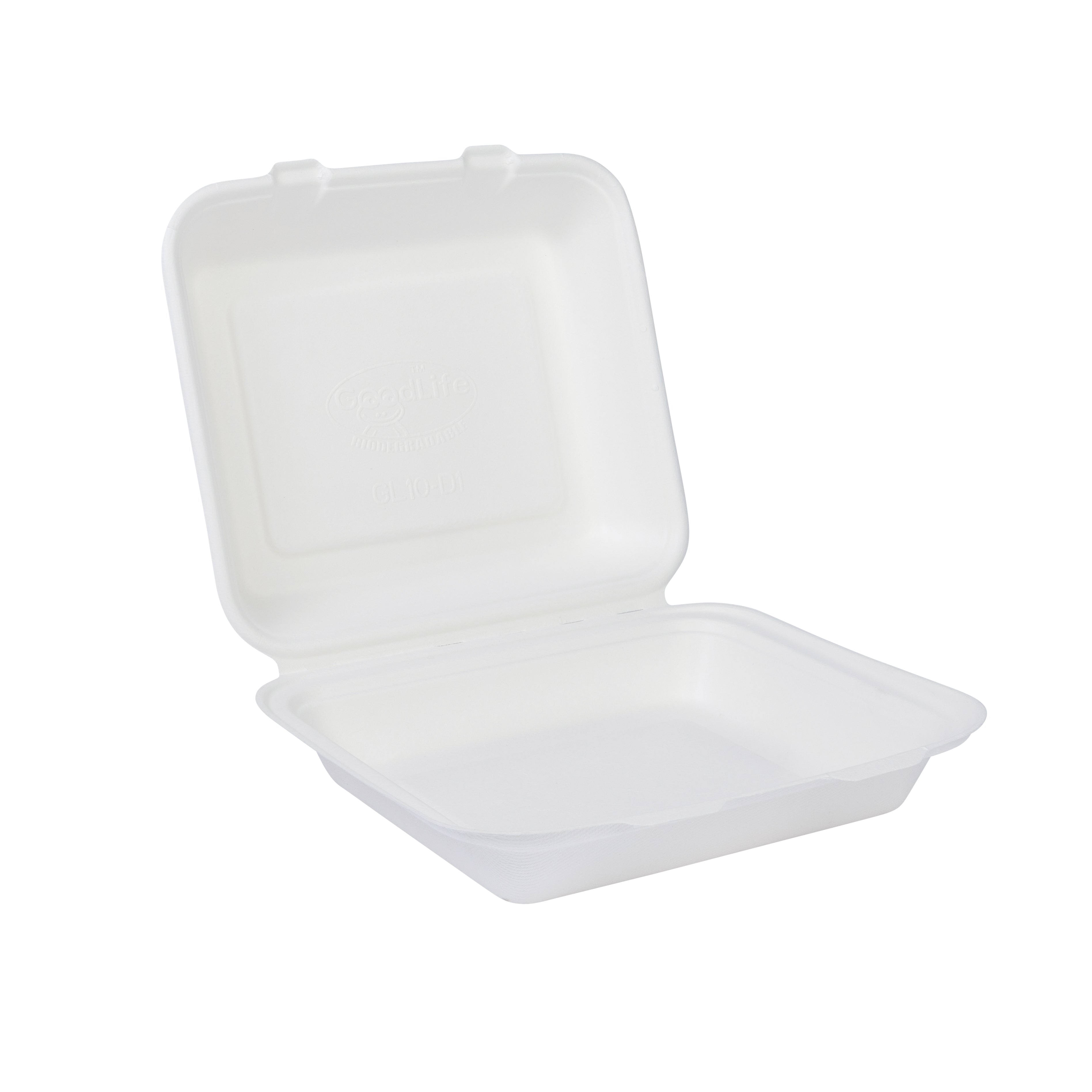 Bagasse Dinner Box 220x185x70mm.