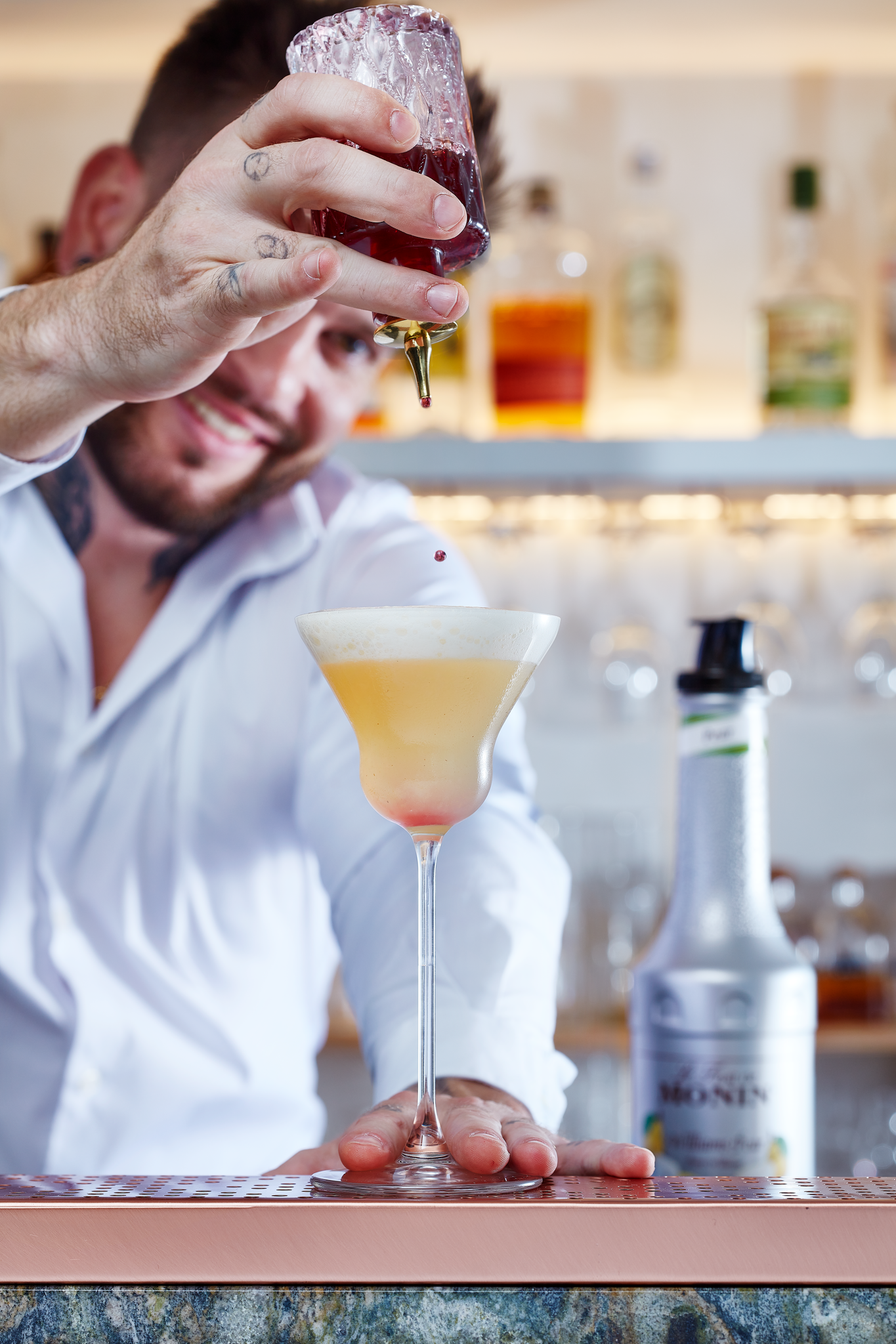 Monin Pear Puree Syrup 1ltr