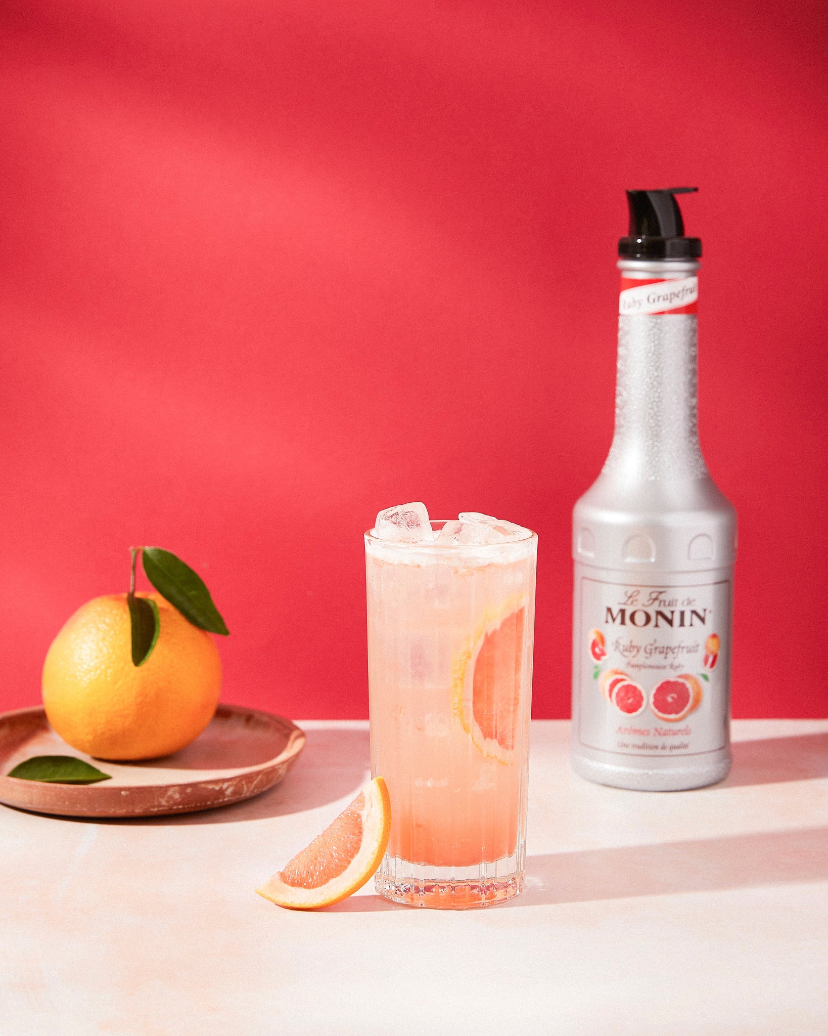 Monin Ruby Grapefruit Puree Syrup 1ltr