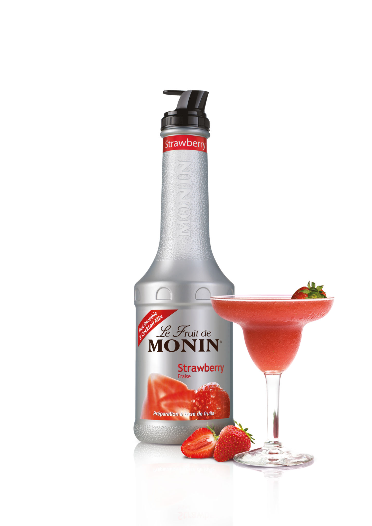 Monin Strawberry Puree Syrup 1ltr