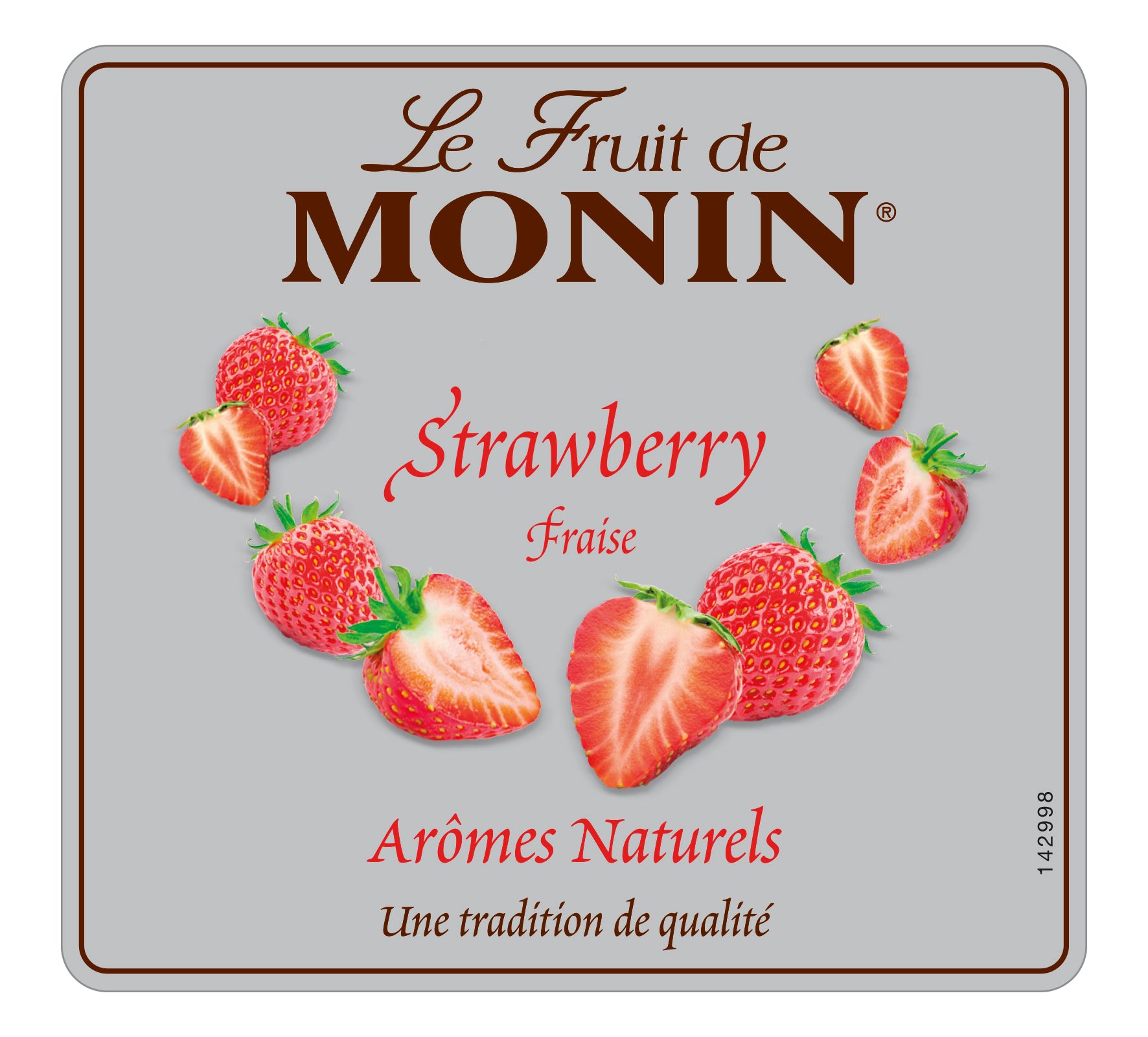 Monin Strawberry Puree Syrup 1ltr