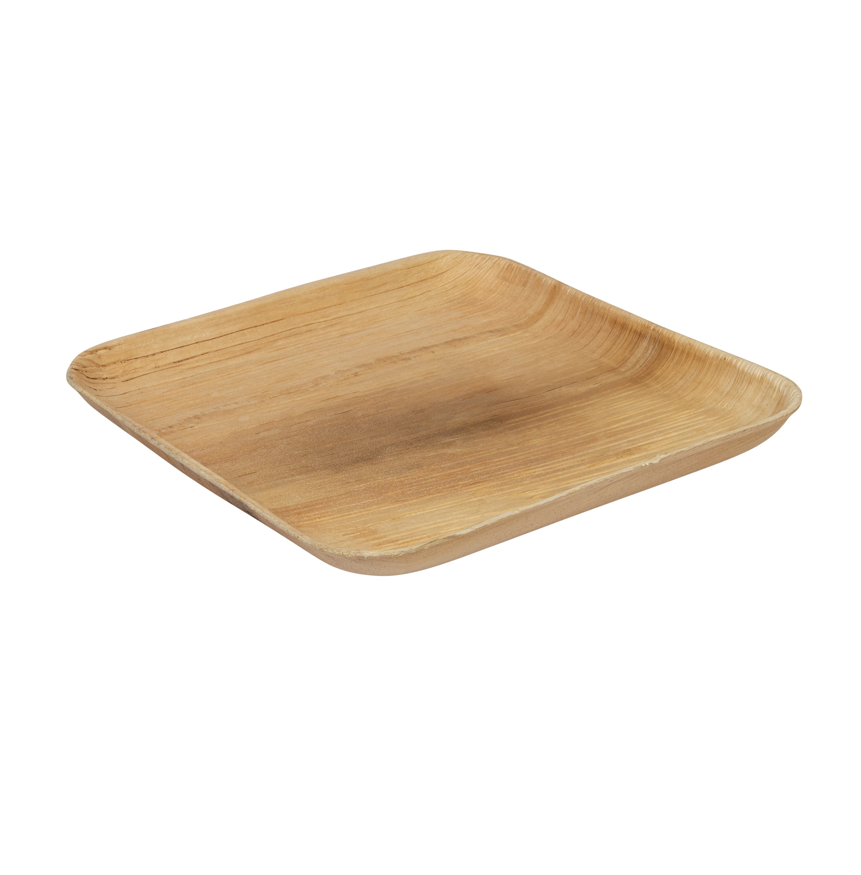 Square 9” Rimless Plate 24cm Natural Organic Palm Range