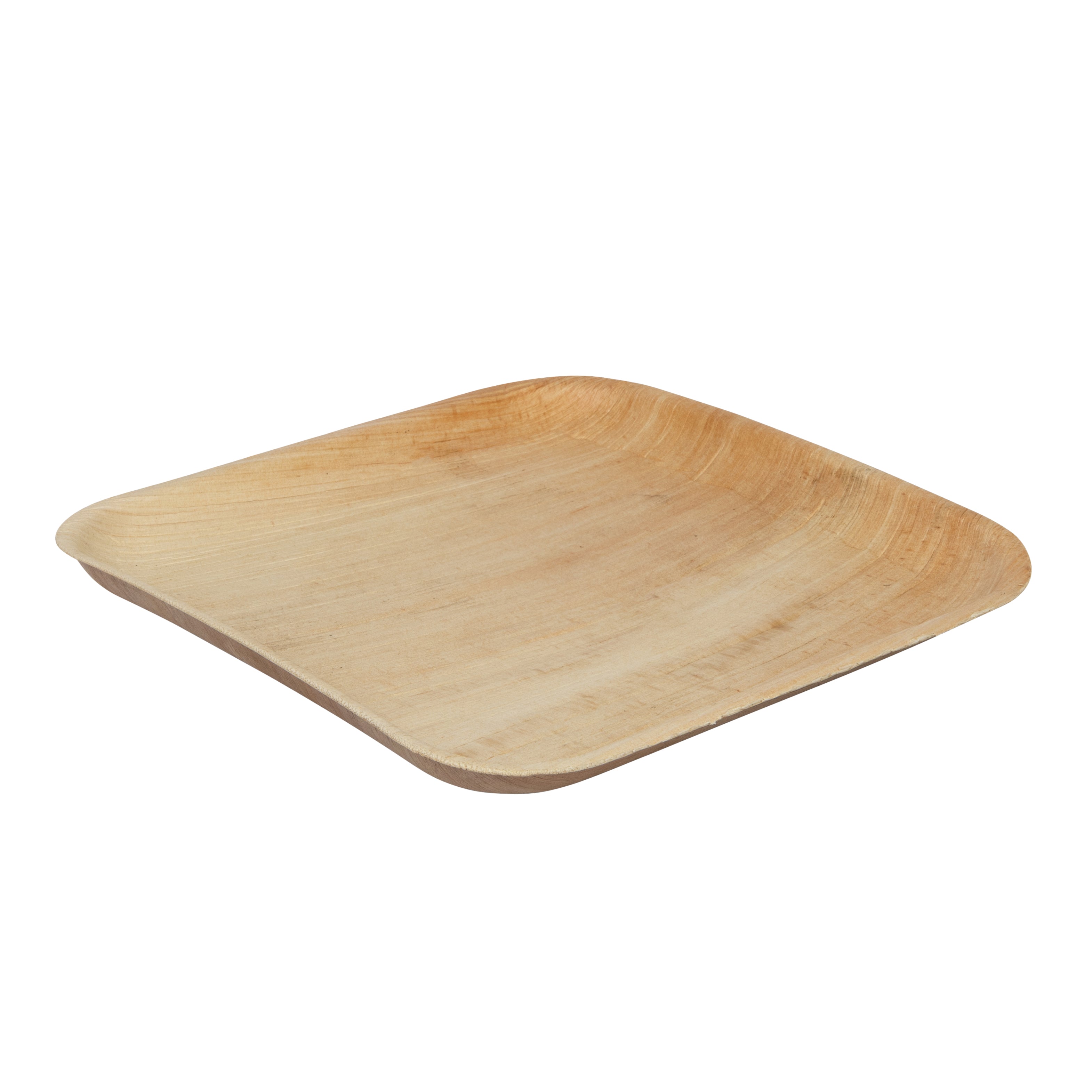 Square 10” Rimless Plate 25cm Natural Organic Palm Range