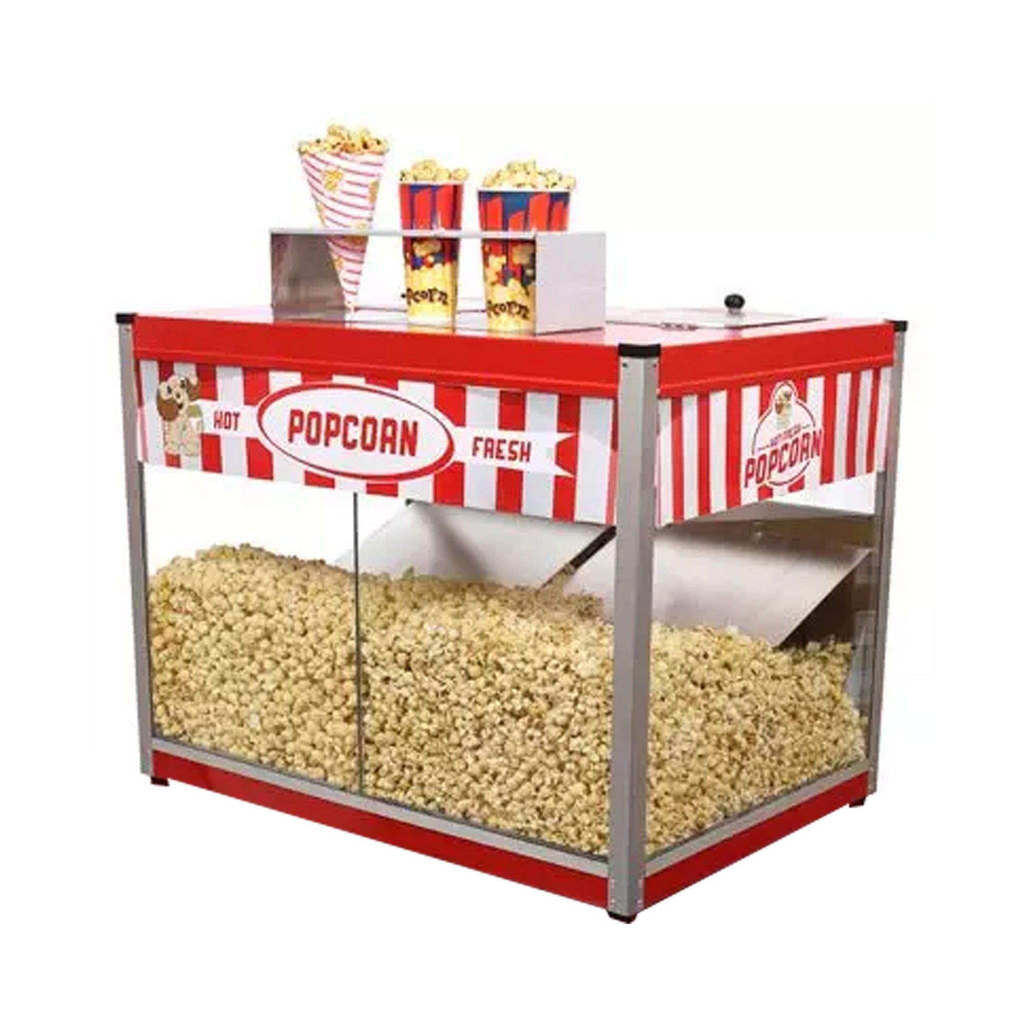 Large Double popcorn warmer