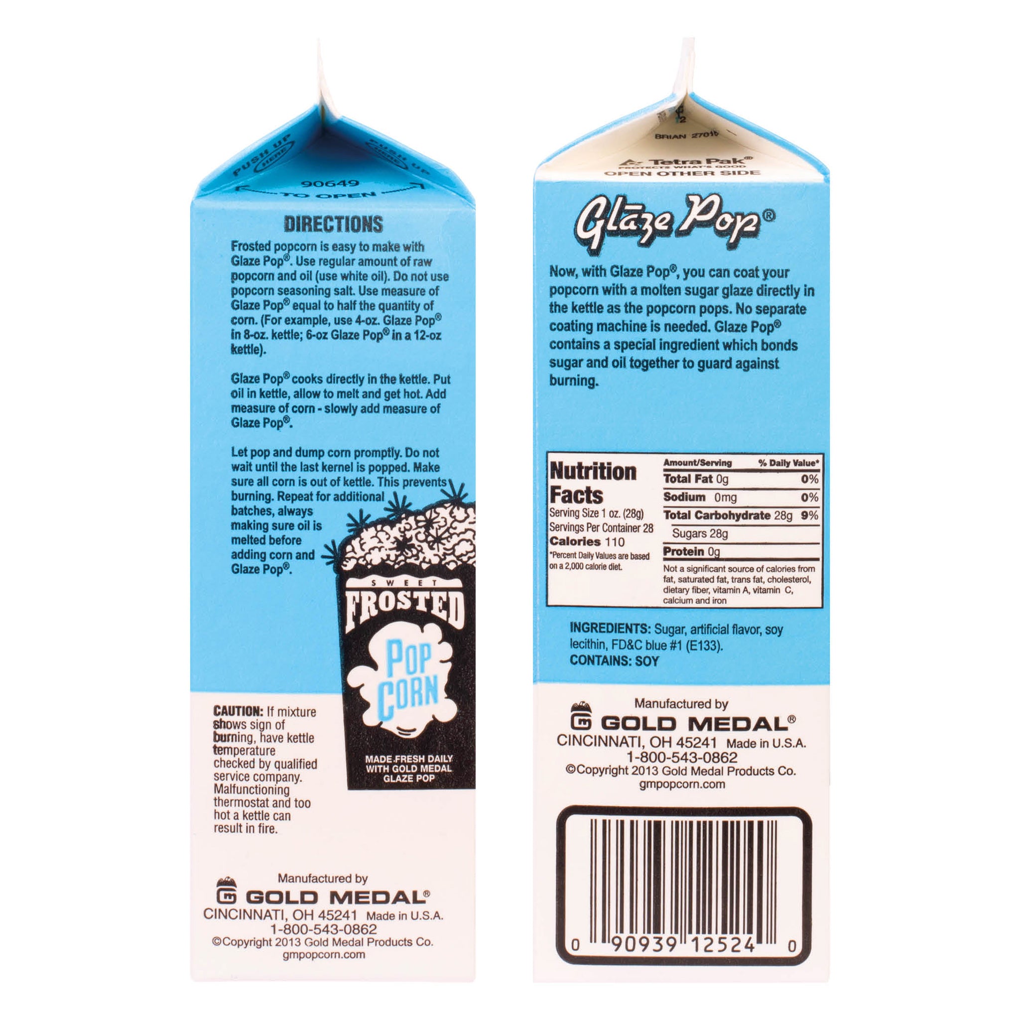 Glaze Pop® Blue Raspberry Popcorn Seasoning 794g