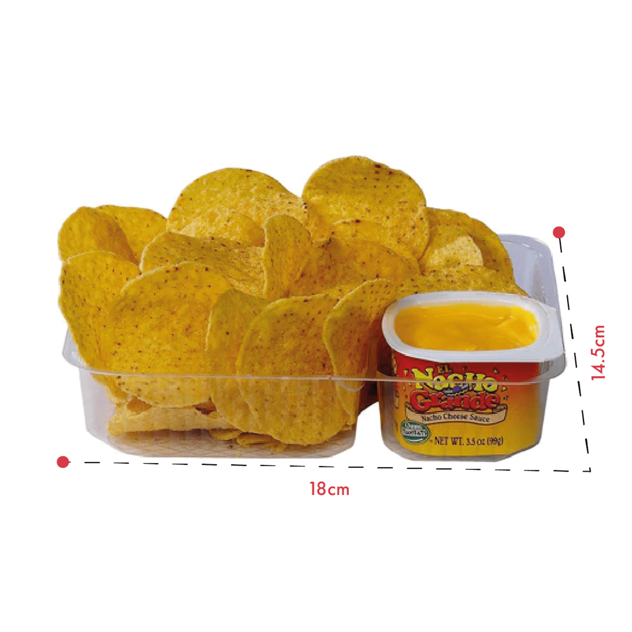 Gold Medal Portion Pack Nacho Trays (Pack of 500)