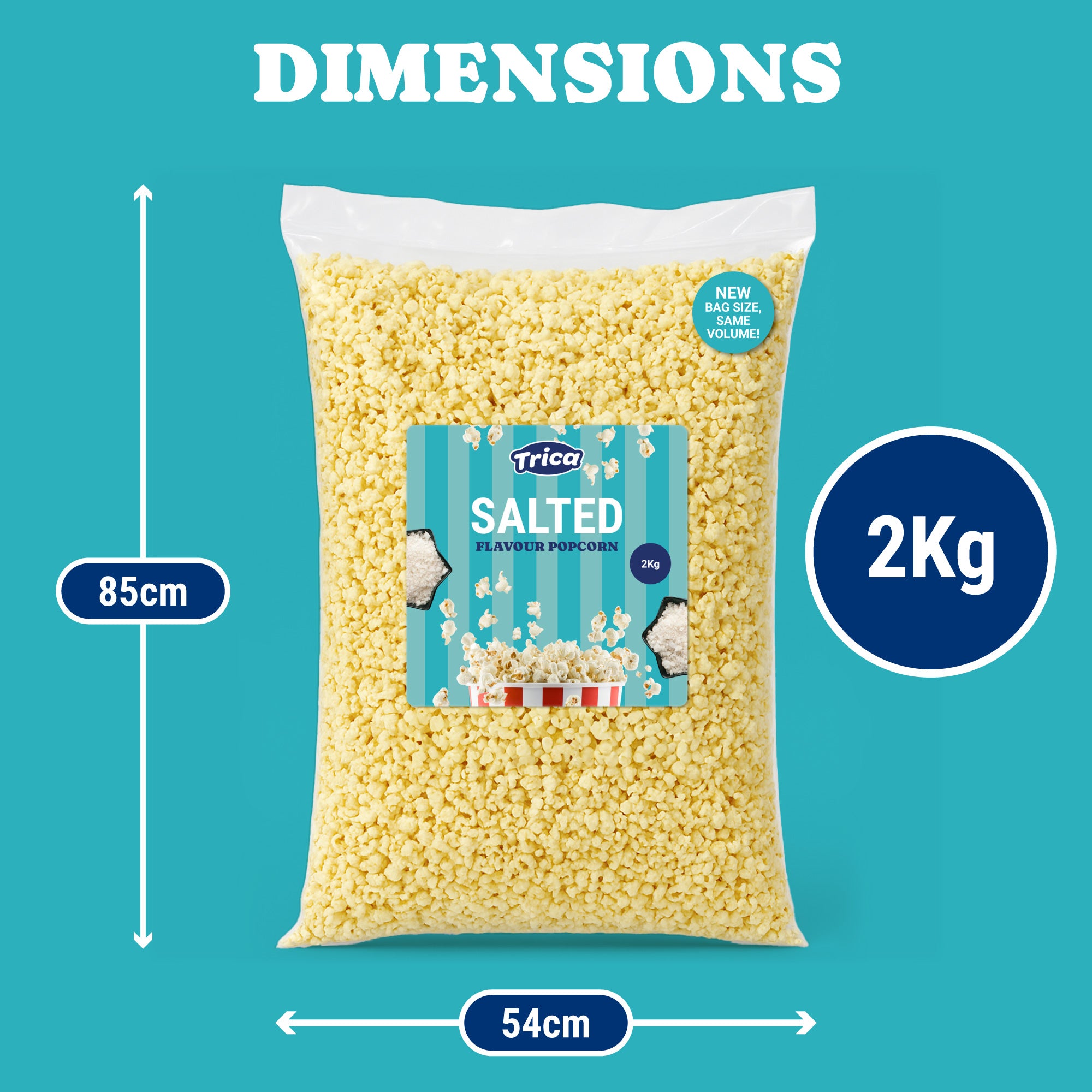 TRICA Ready-Made Salty Popcorn 2kg