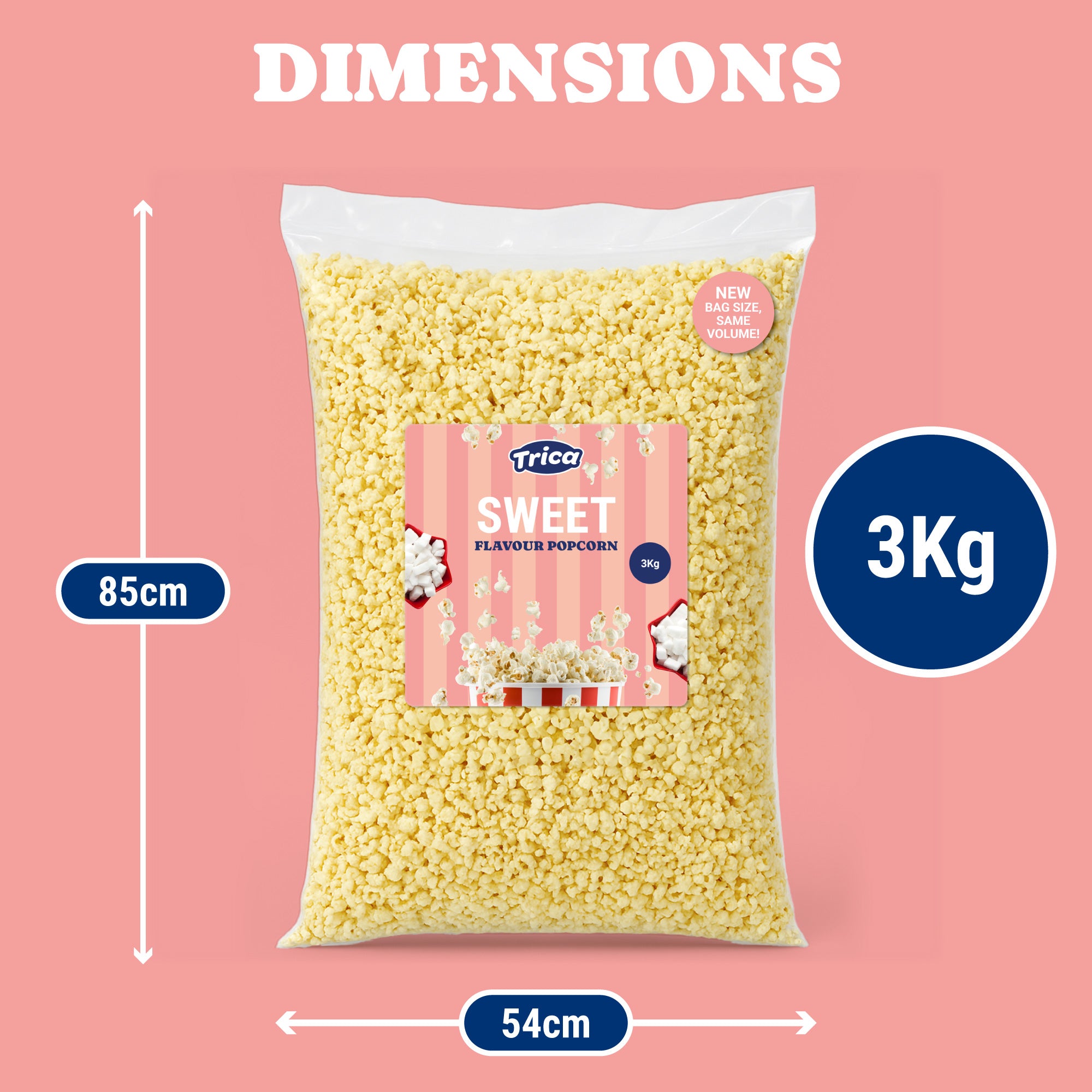 TRICA Ready-Made Sweet Popcorn 3kg