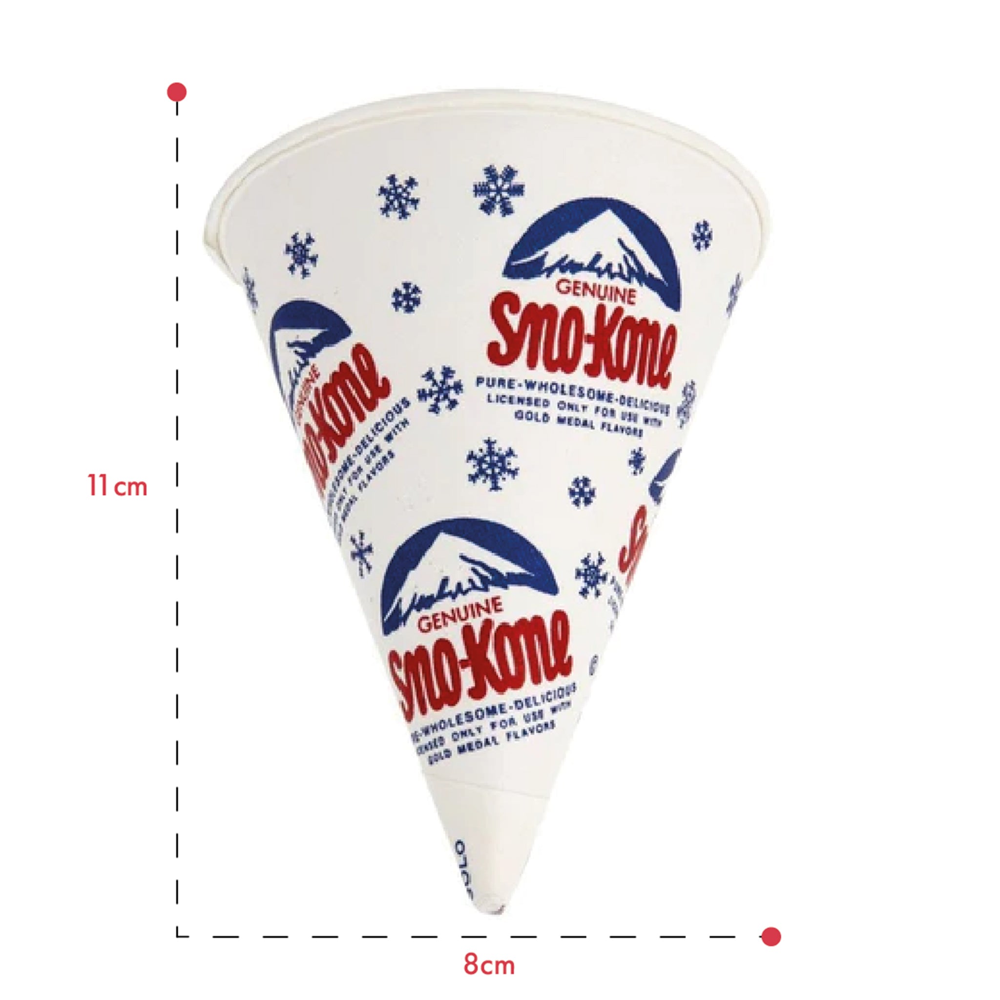 Gold Medal Snow Cone Cups - 200/Pack