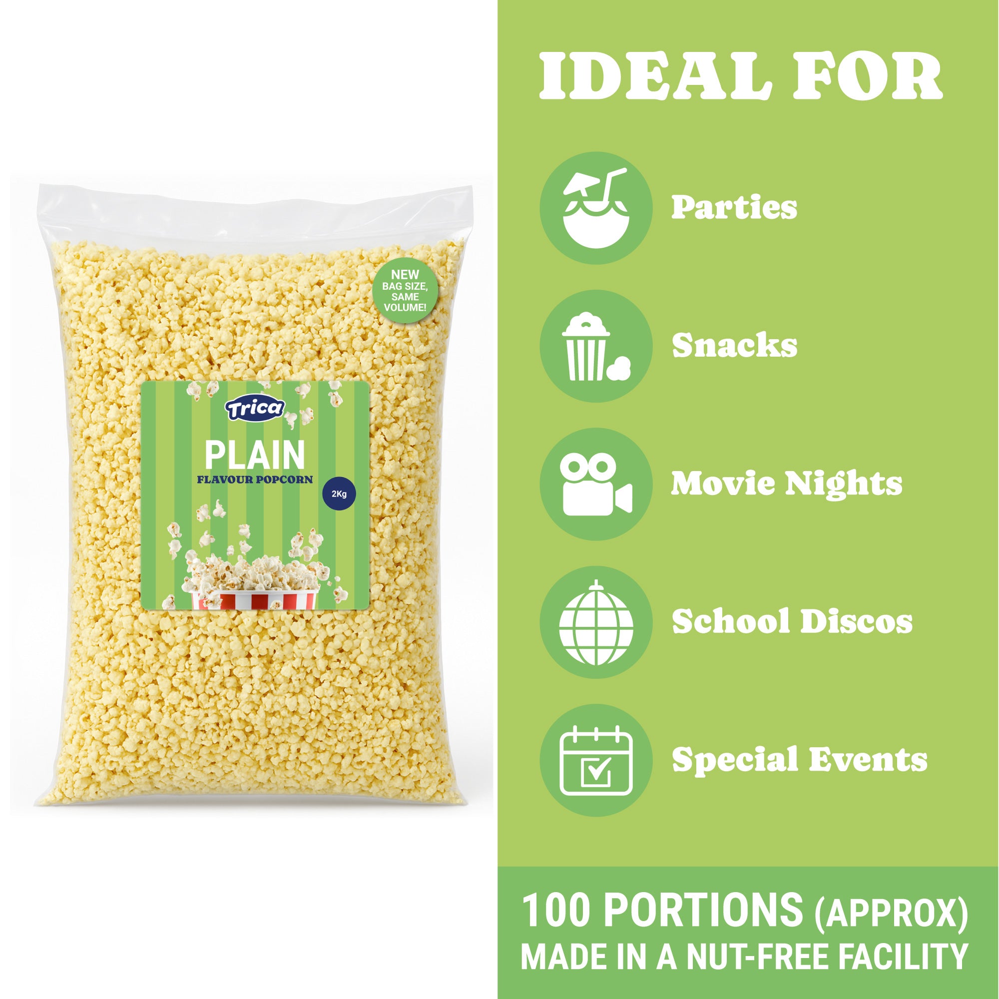 TRICA Ready-Made Plain Popcorn 2kg