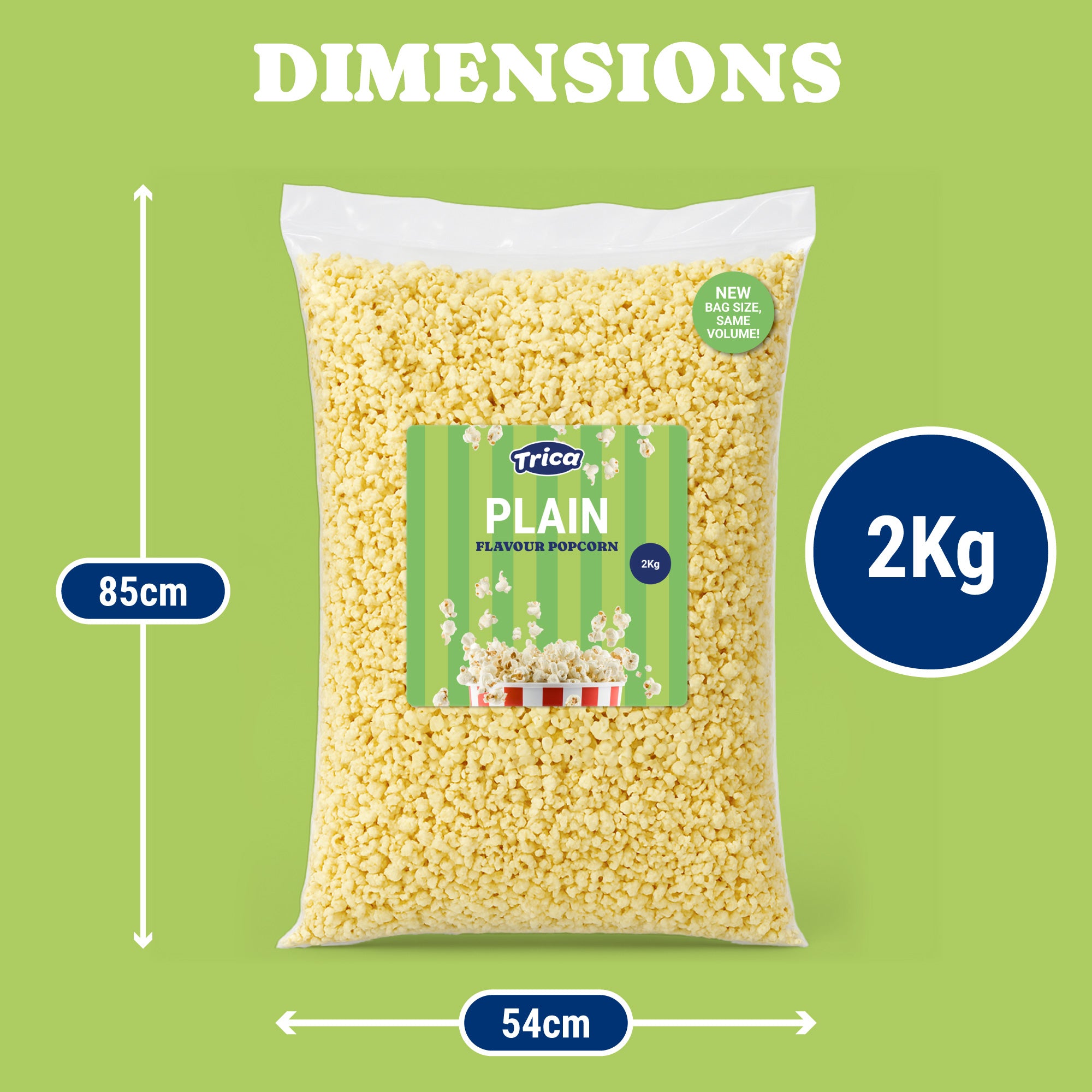 TRICA Ready-Made Plain Popcorn 2kg