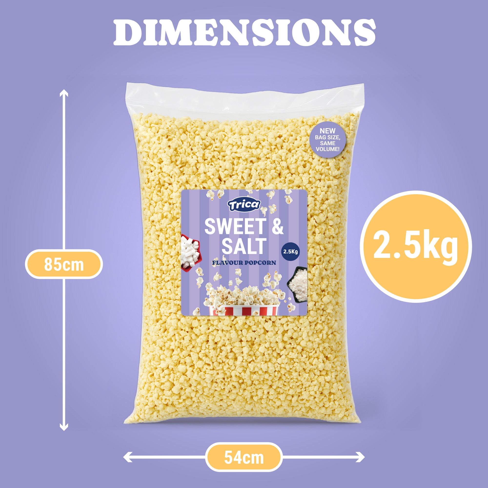 TRICA Ready-Made Sweet & Salty Popcorn 2.5kg