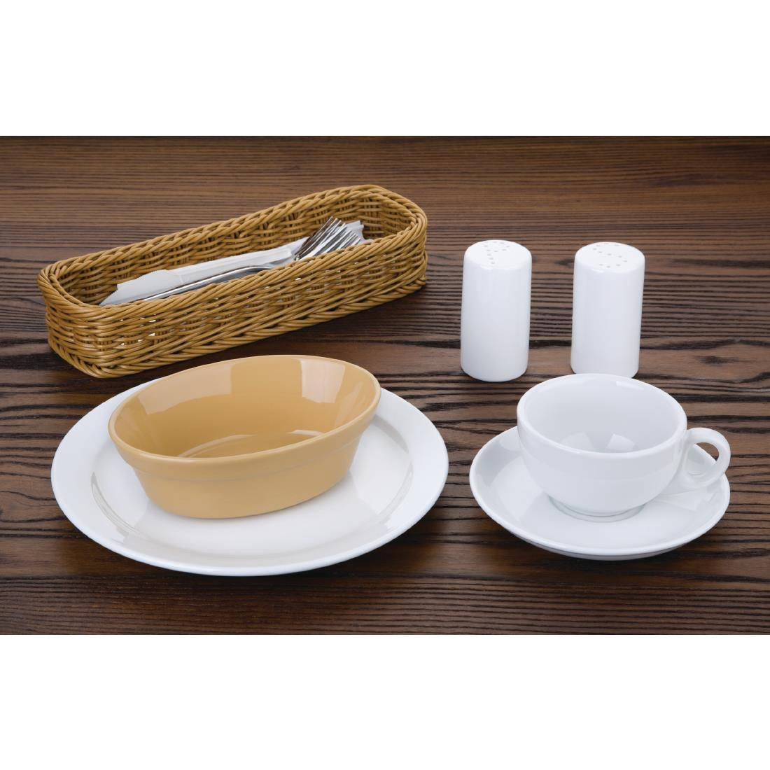 Olympia Stoneware Oval Pie Bowls 161 x 116mm (6 Pack)