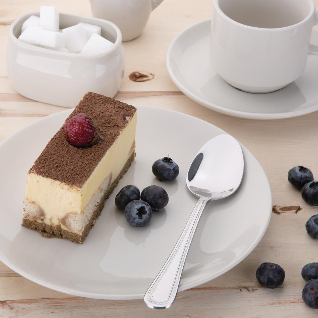 Olympia Bead Dessert Spoon (12 Pack)