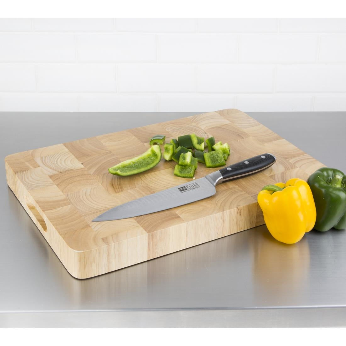 Vogue Rectangular Wooden Chopping Board Medium