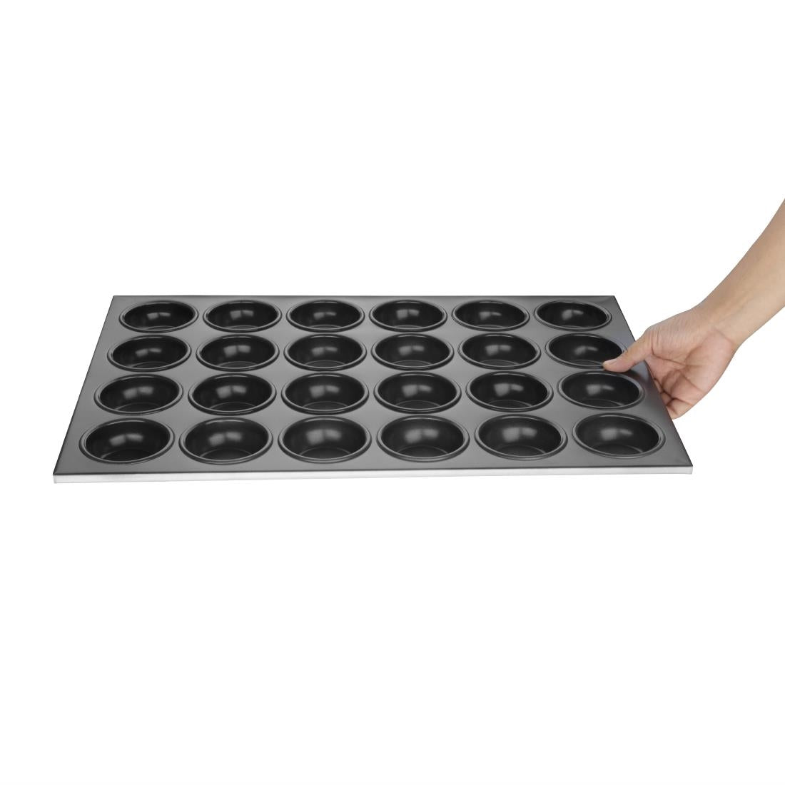 Vogue Aluminium Non-Stick Muffin Tray 24 Cup