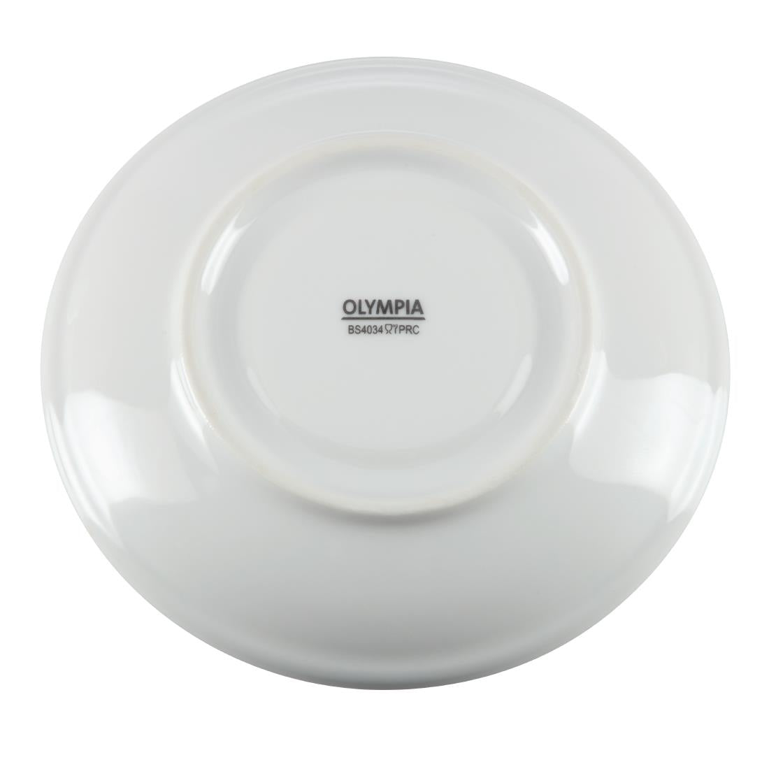 Olympia Whiteware Stacking Saucers 150mm (12 Pack)