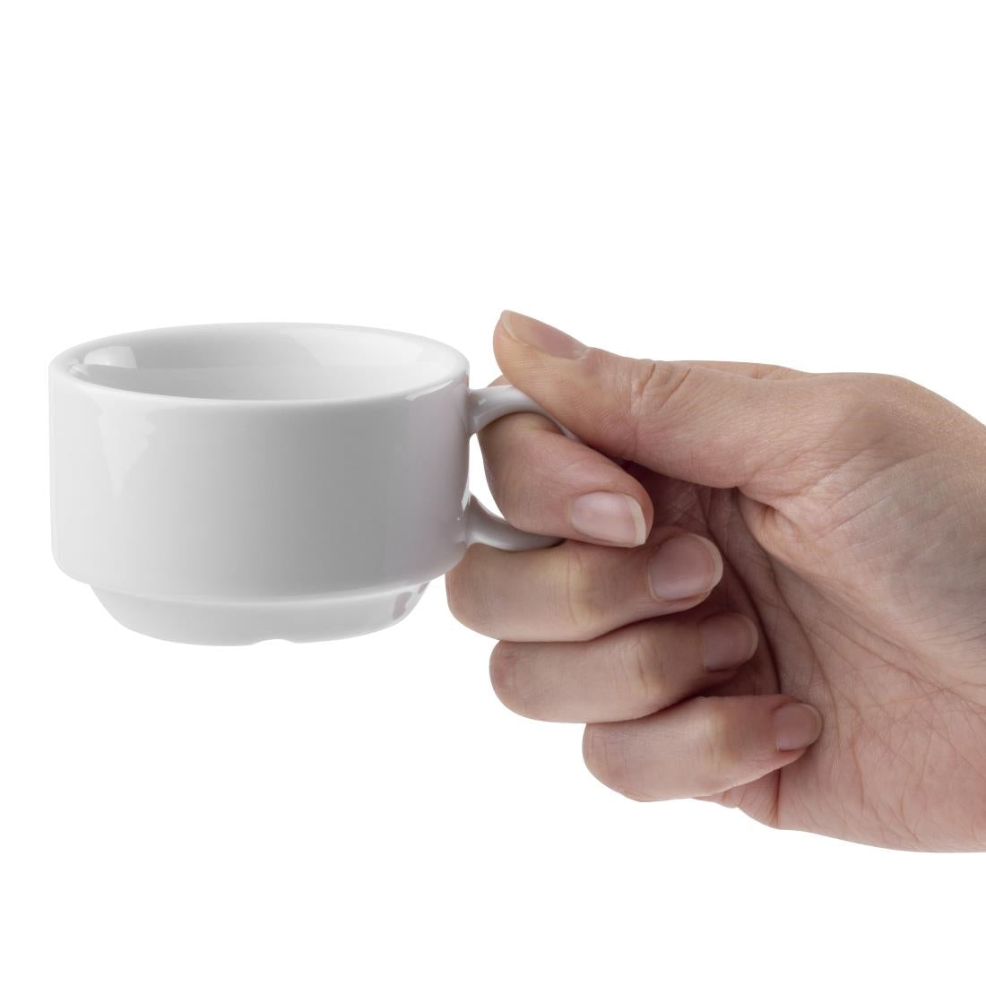 Olympia Whiteware Stacking Espresso Cups 85ml 3oz (12 pack)