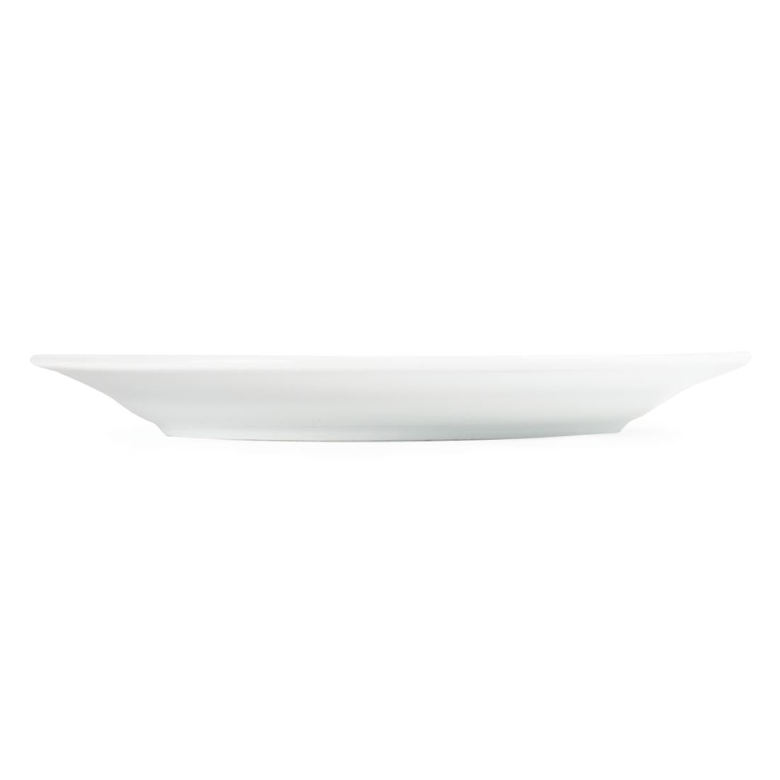 Olympia Whiteware Wide Rimmed Plates 202mm (12 Pack)