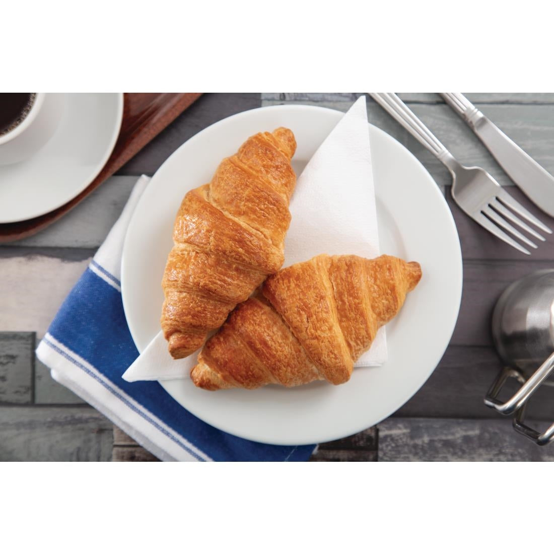 Olympia Whiteware Wide Rimmed Plates 202mm (12 Pack)