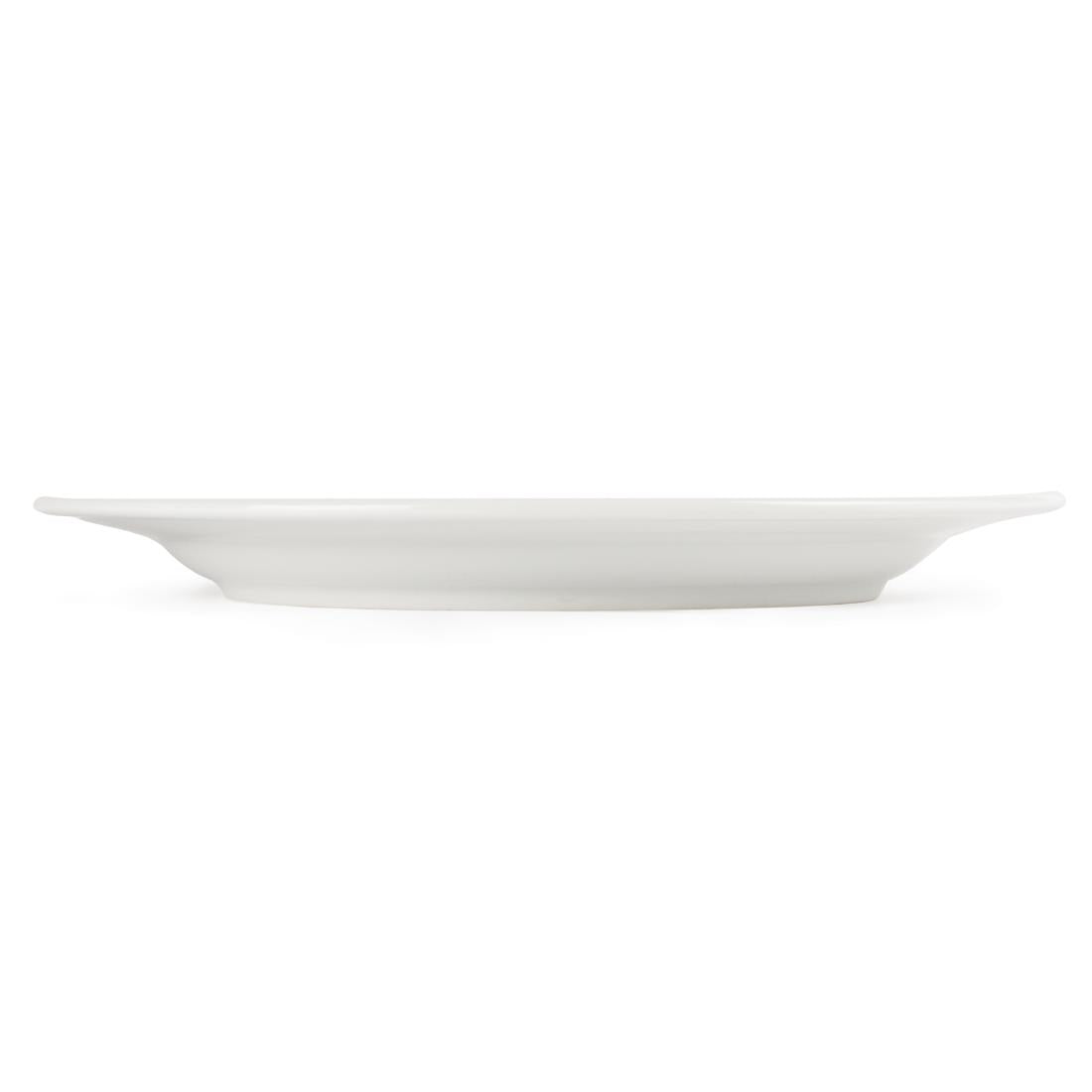 Olympia Whiteware Wide Rimmed Plates 280mm (6 Pack)