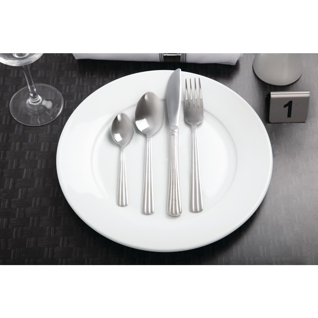 Olympia Whiteware Wide Rimmed Plates 280mm (6 Pack)