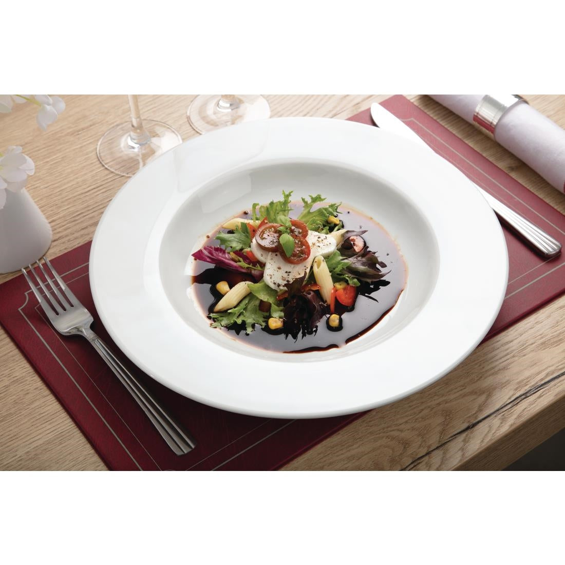 Olympia Whiteware Pasta Plates 310mm (4 pack)