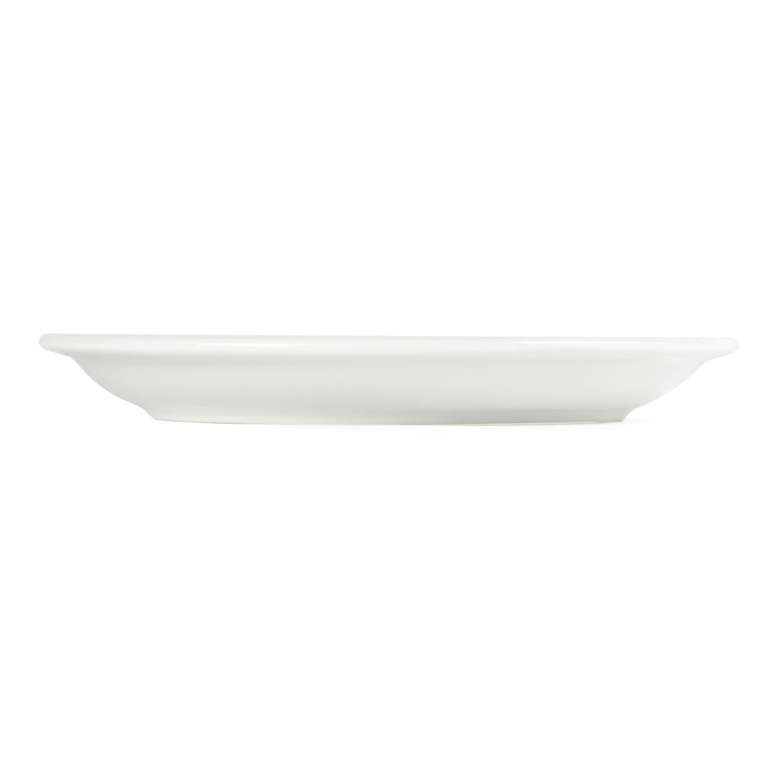 Olympia Whiteware Narrow Rimmed Plates 180mm (12 pack)
