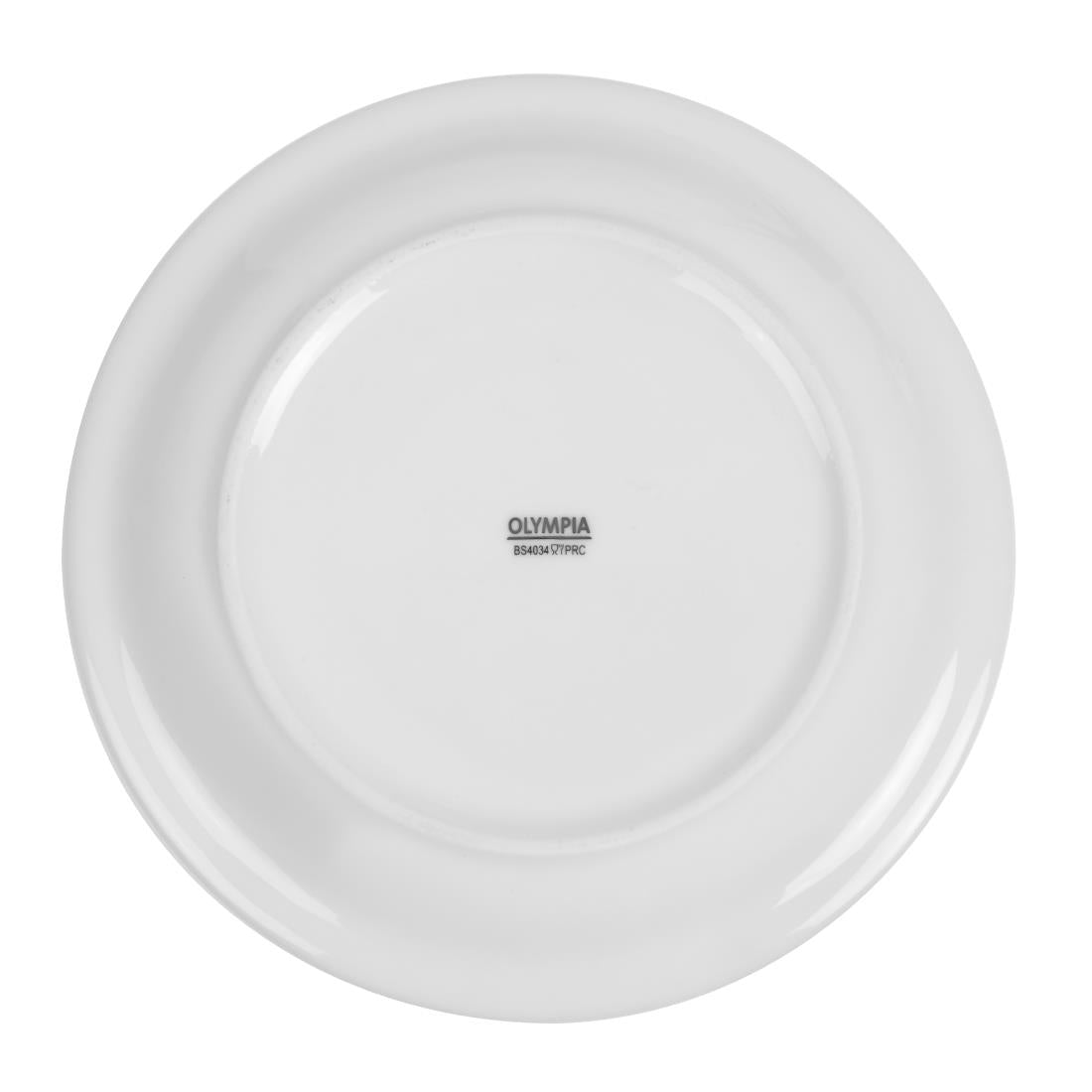 Olympia Whiteware Narrow Rimmed Plates 202mm (12 pack)
