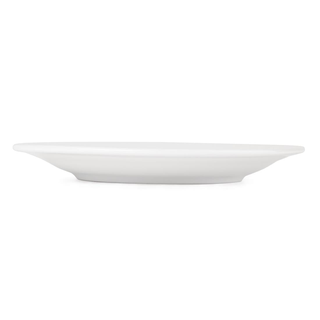Olympia Athena Wide Rimmed Plates 165mm/6 1/2" White (12 Pack)