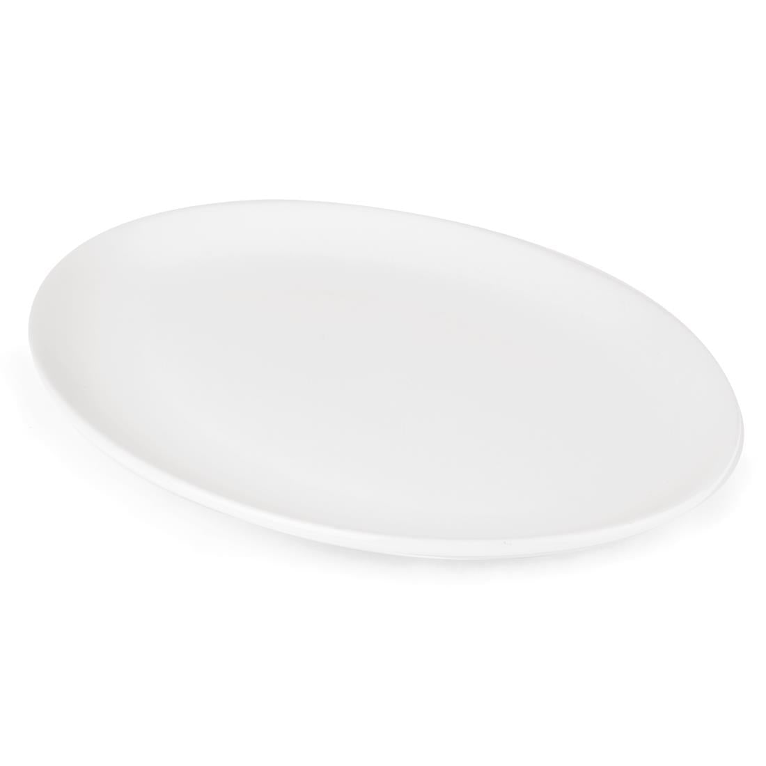 Olympia Athena Hotelware Oval Coupe Plates 254x197mm (12 Pack)