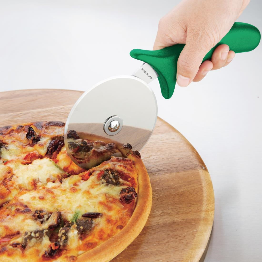 Hygiplas Pizza Wheel Green 4"