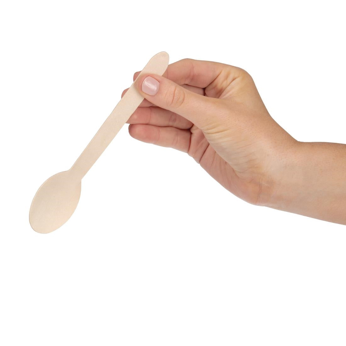 Fiesta Compostable Wooden Dessert Spoons (100 Pack)