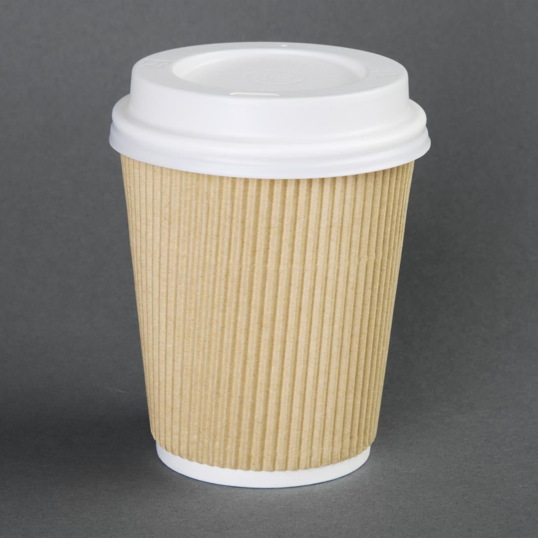 Fiesta Recyclable Coffee Cup Lids White 340ml / 12oz and 455ml / 16oz (50 Pack)