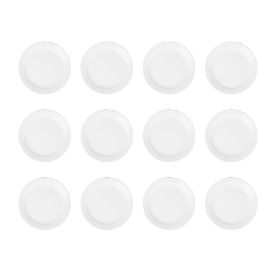 Olympia Athena Narrow Rimmed Plates 165mm/6 1/2" (12 Pack)