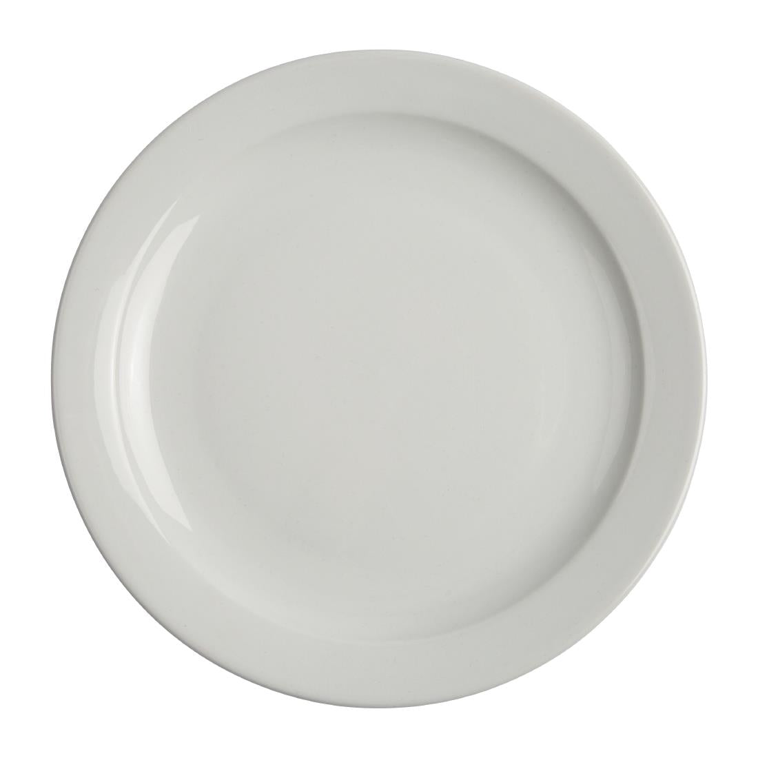 Olympia Athena Narrow Rimmed Plates 254mm/10" (12 Pack)