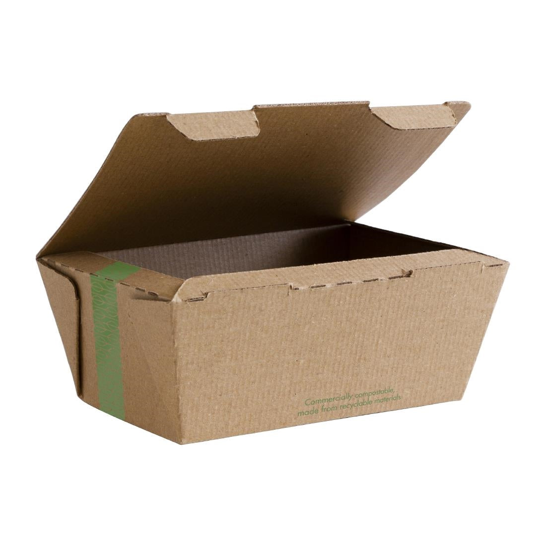 Vegware Compostable Microflute Takeaway Box 6x5" (300 Pack)