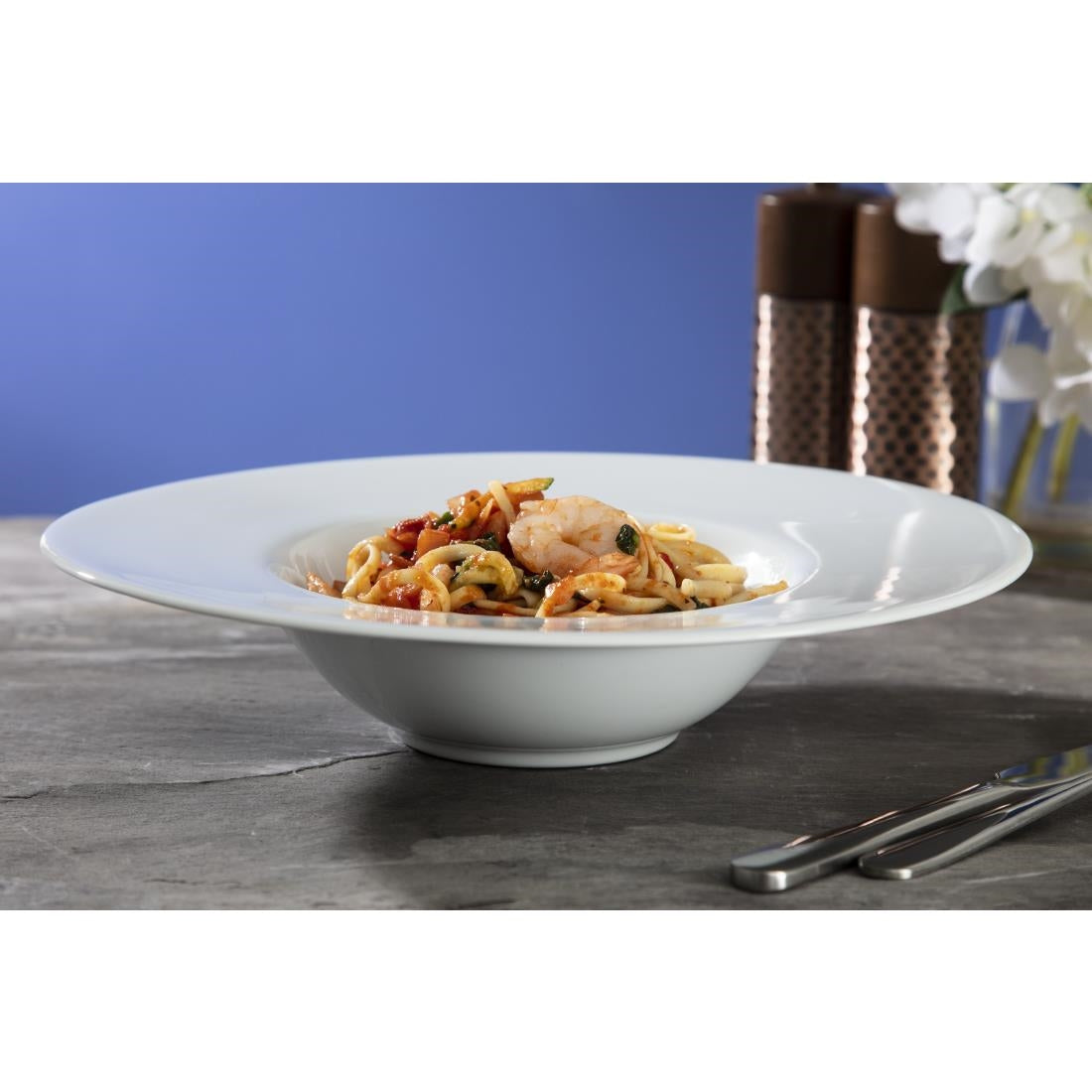 Royal Porcelain Classic White Pasta Plates 280mm (6 pack)