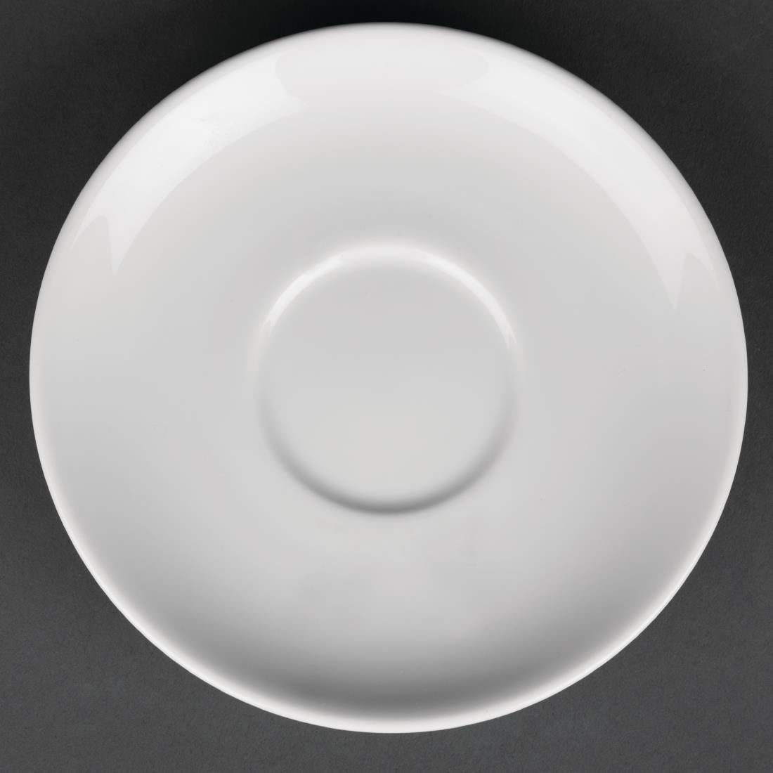 Royal Porcelain Classic White Tea Cup Saucers 150mm (12 pack)