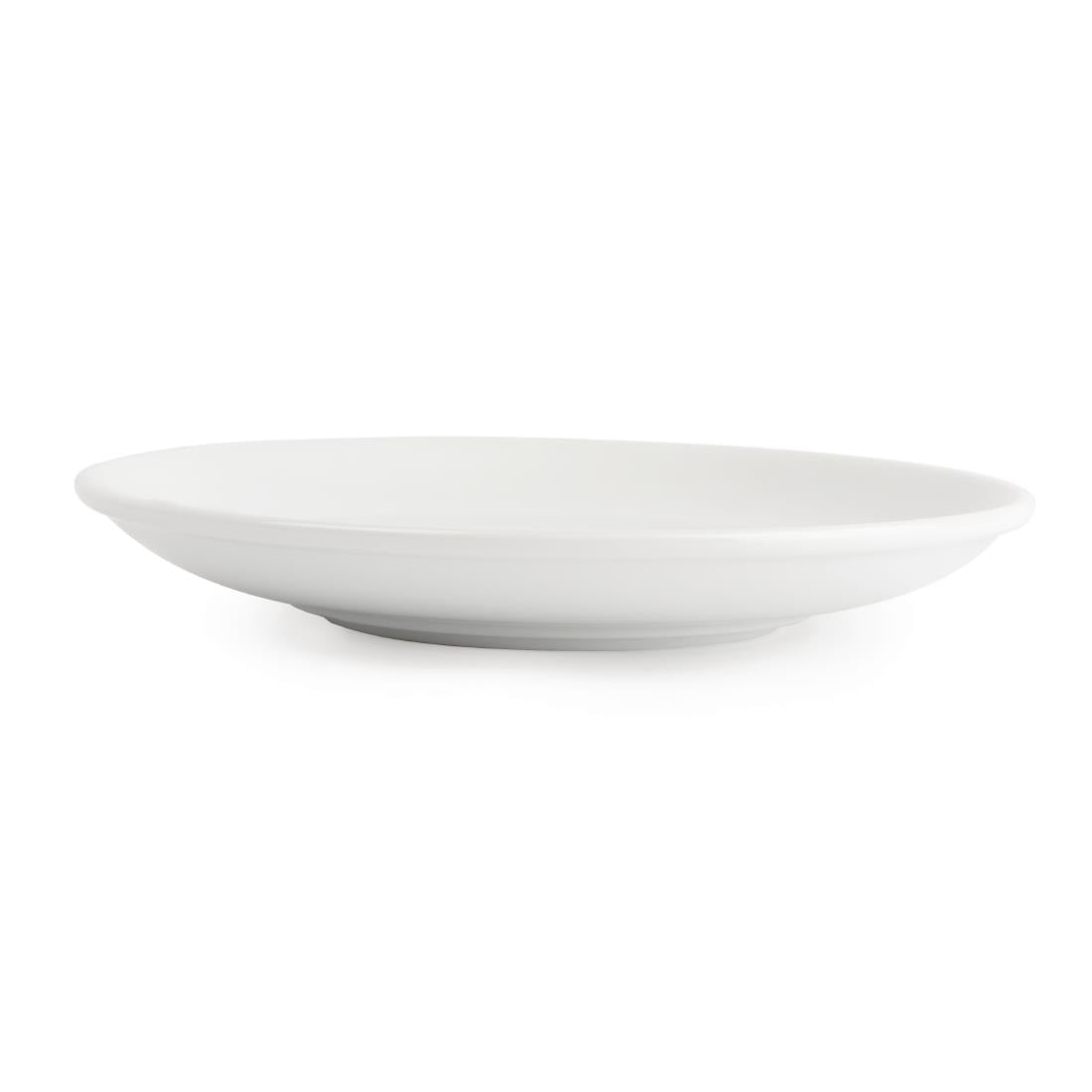 Royal Porcelain Classic White Tea Cup Saucers 150mm (12 pack)