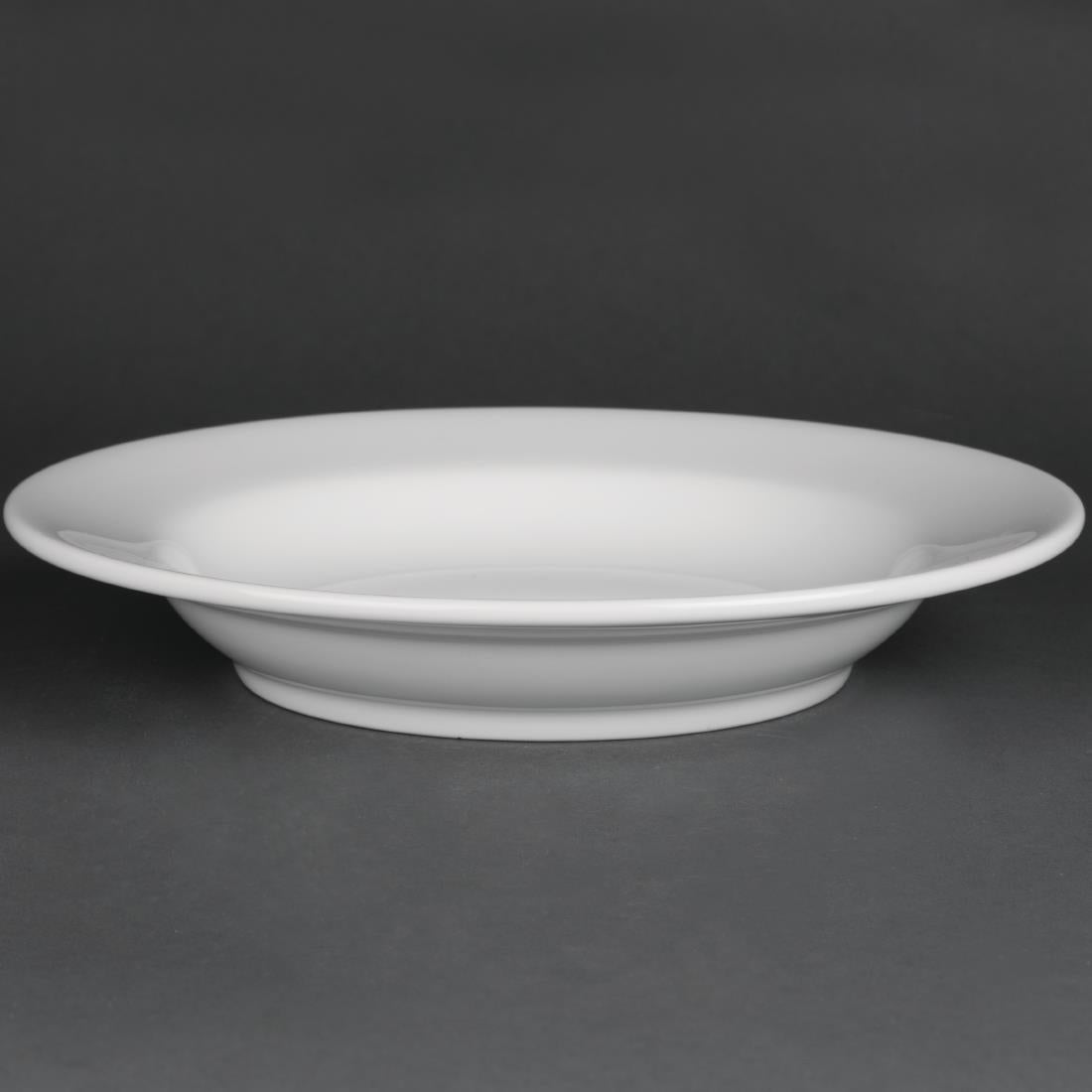 Royal Porcelain Classic White Soup Plates 235mm (12 pack)