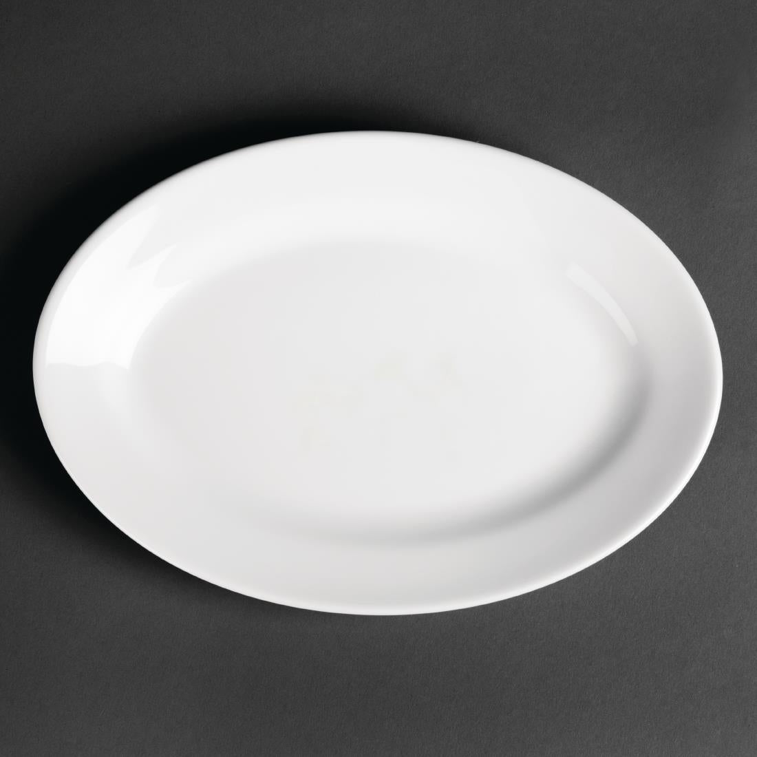Royal Porcelain Oriental Oval Plates 230mm length (12 pack)