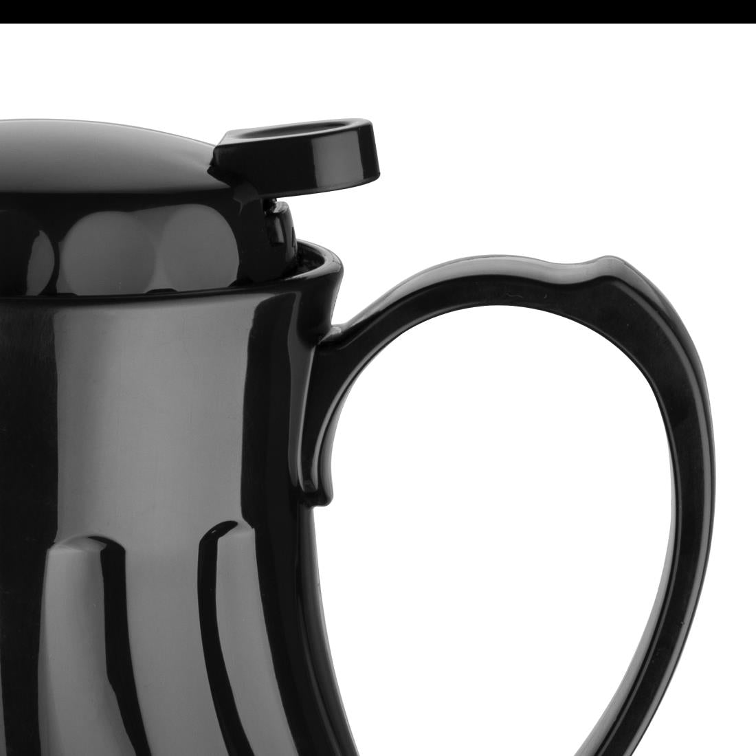 Olympia Insulated Swirl Jug Black 1.2Ltr