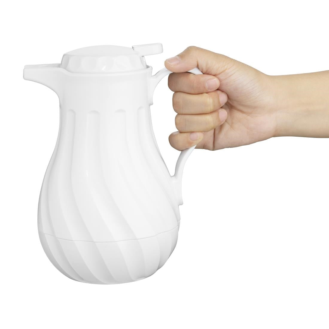 Olympia Insulated Swirl Jug White 500ml