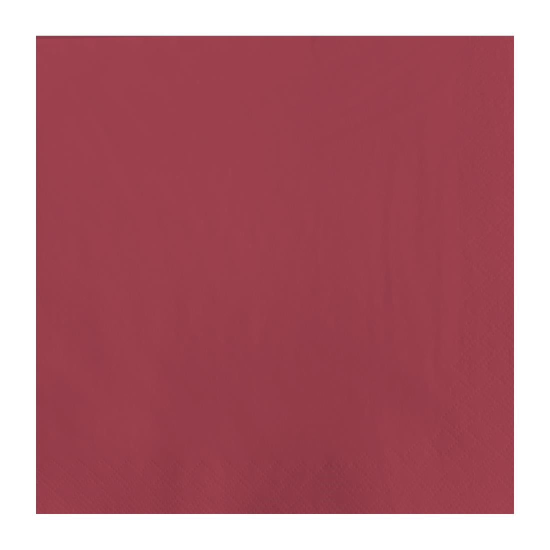 Fasana Lunch Napkin Bordeaux 33x33cm 2ply 1/4 Fold (1500 Pack)