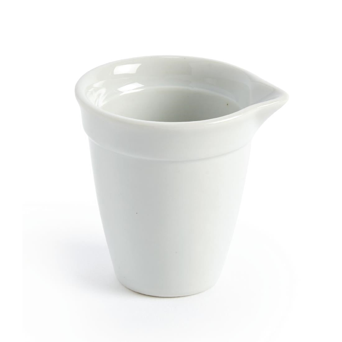 Olympia Whiteware Bistro Milk Jug White 42ml (12 pack)