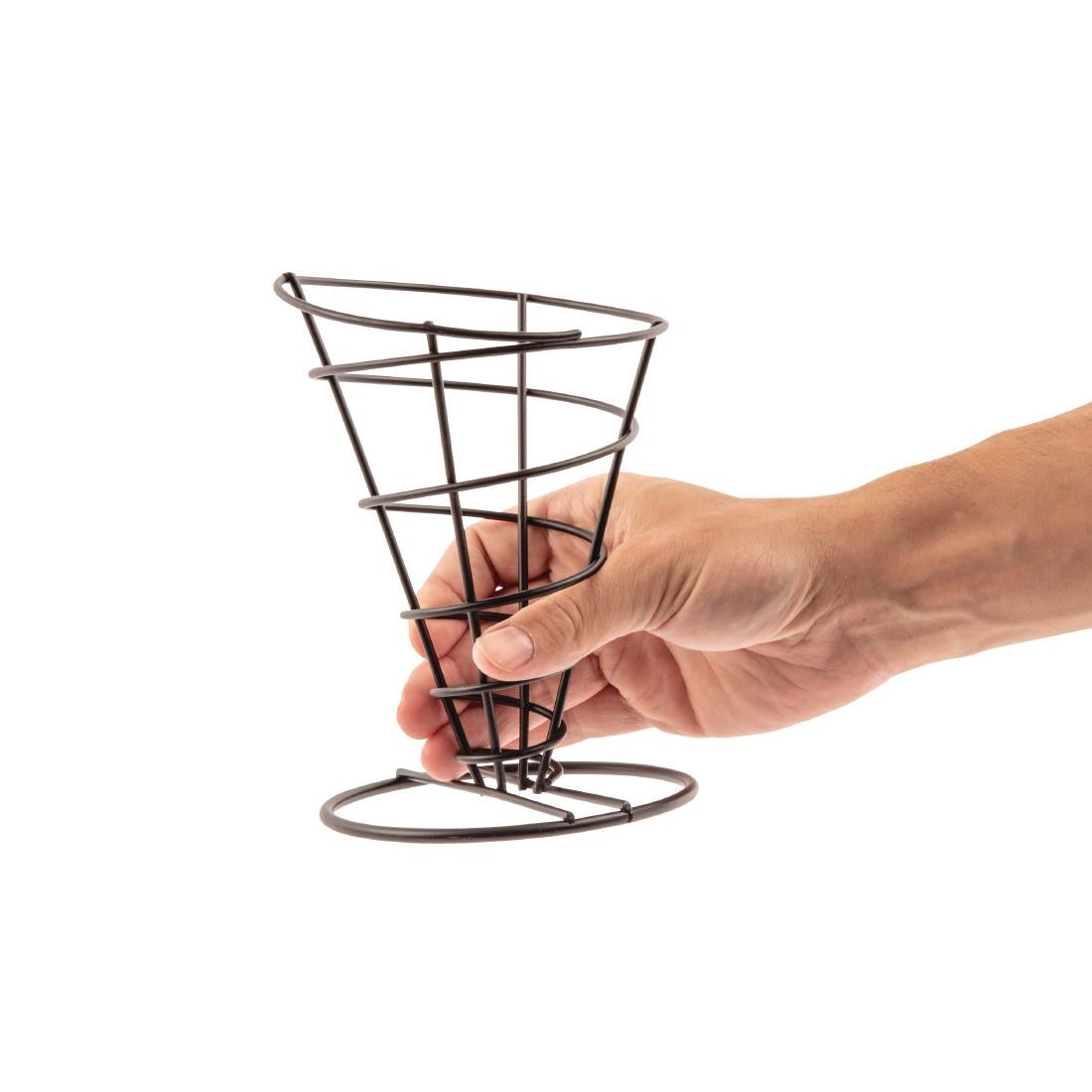 Olympia Wire Chip Cone Black