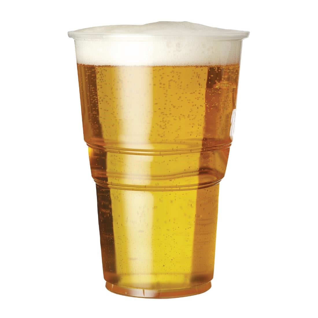 eGreen Premium Flexy-Glass Recyclable Pint To Brim Glasses UKCA CE Marked 568ml (1000 pack)