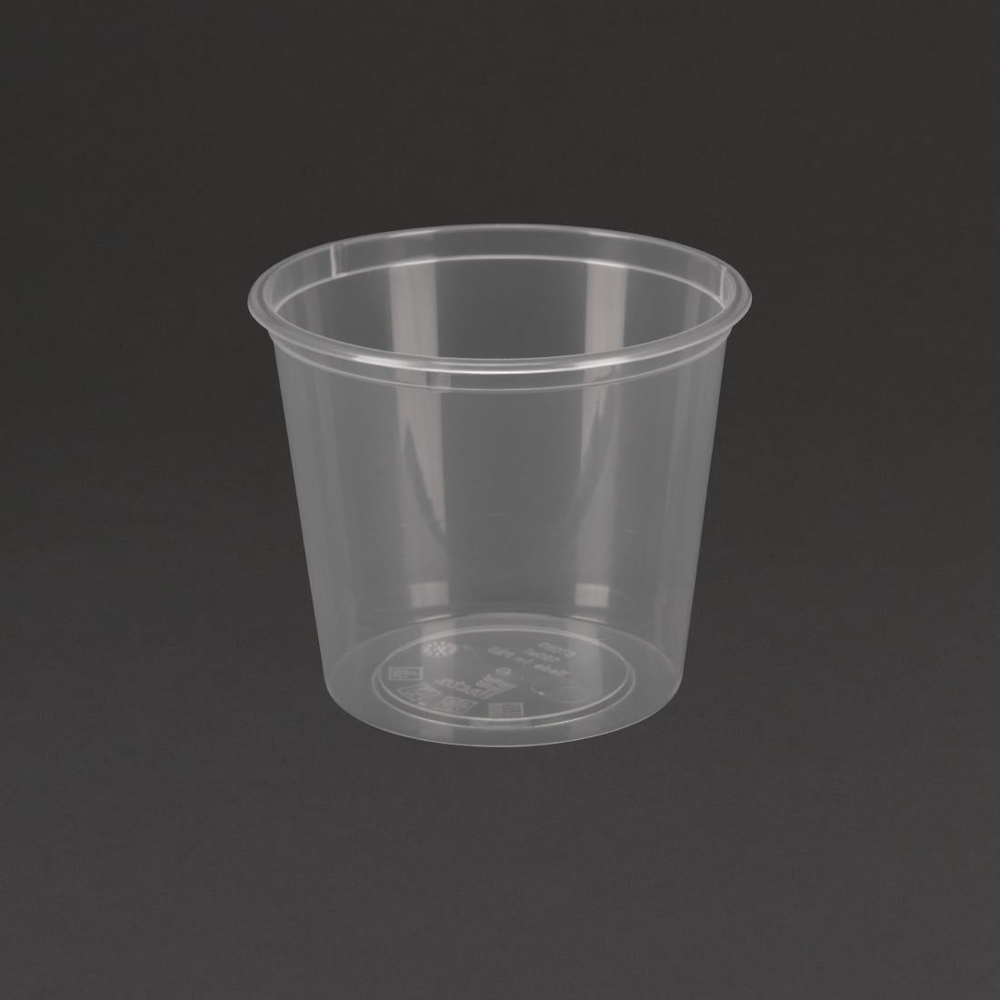 Fiesta Recyclable Plastic Microwavable Deli Pots 150ml (100 pack)