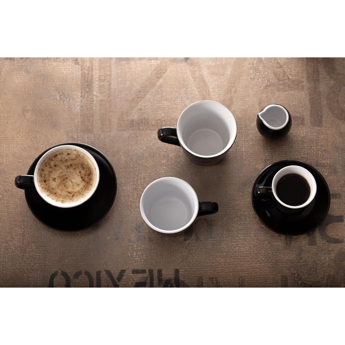Olympia Cafe Espresso Saucer Black (12 pack)